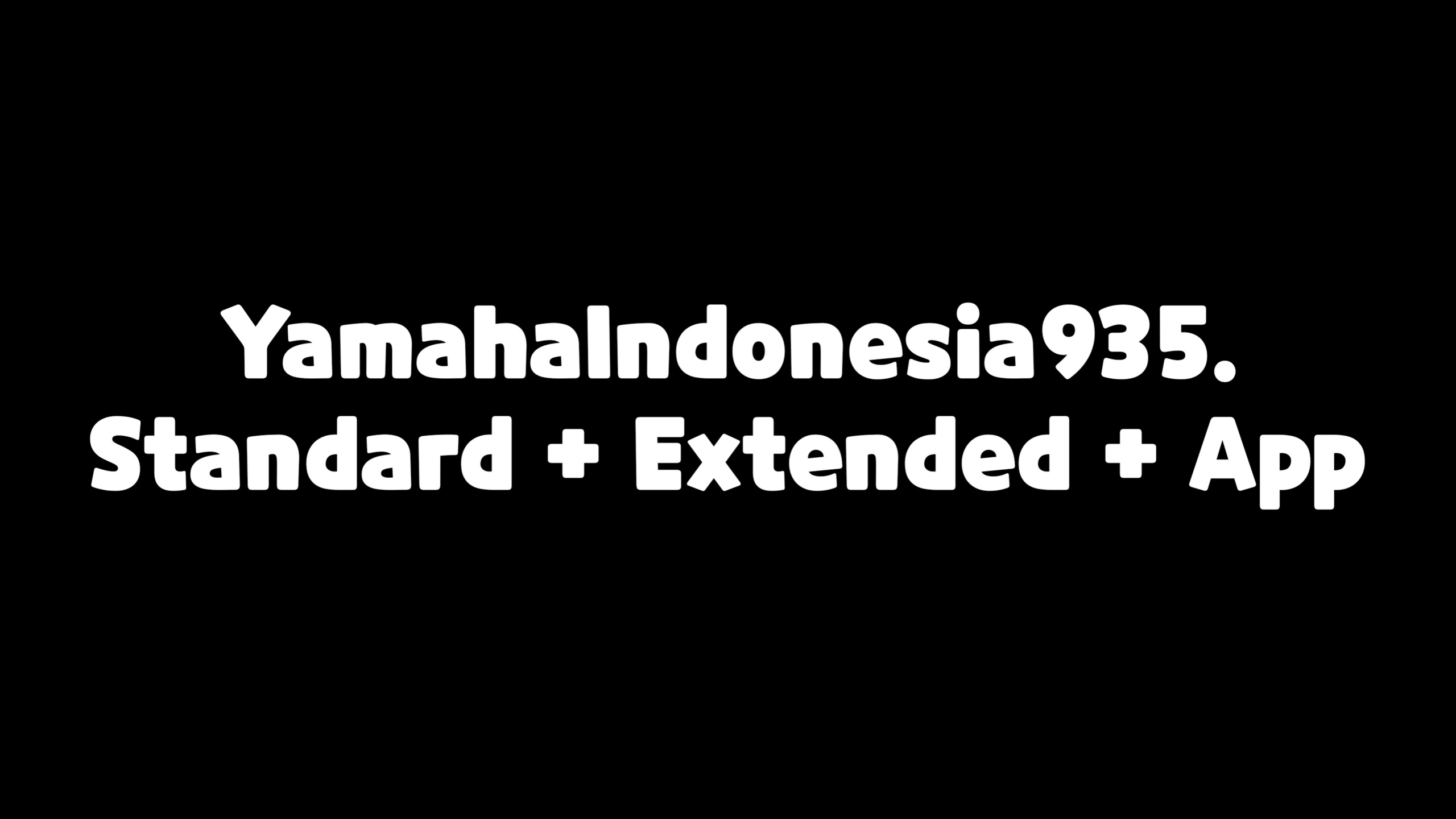 YAMAHAINDONESIA 935 Black Font preview