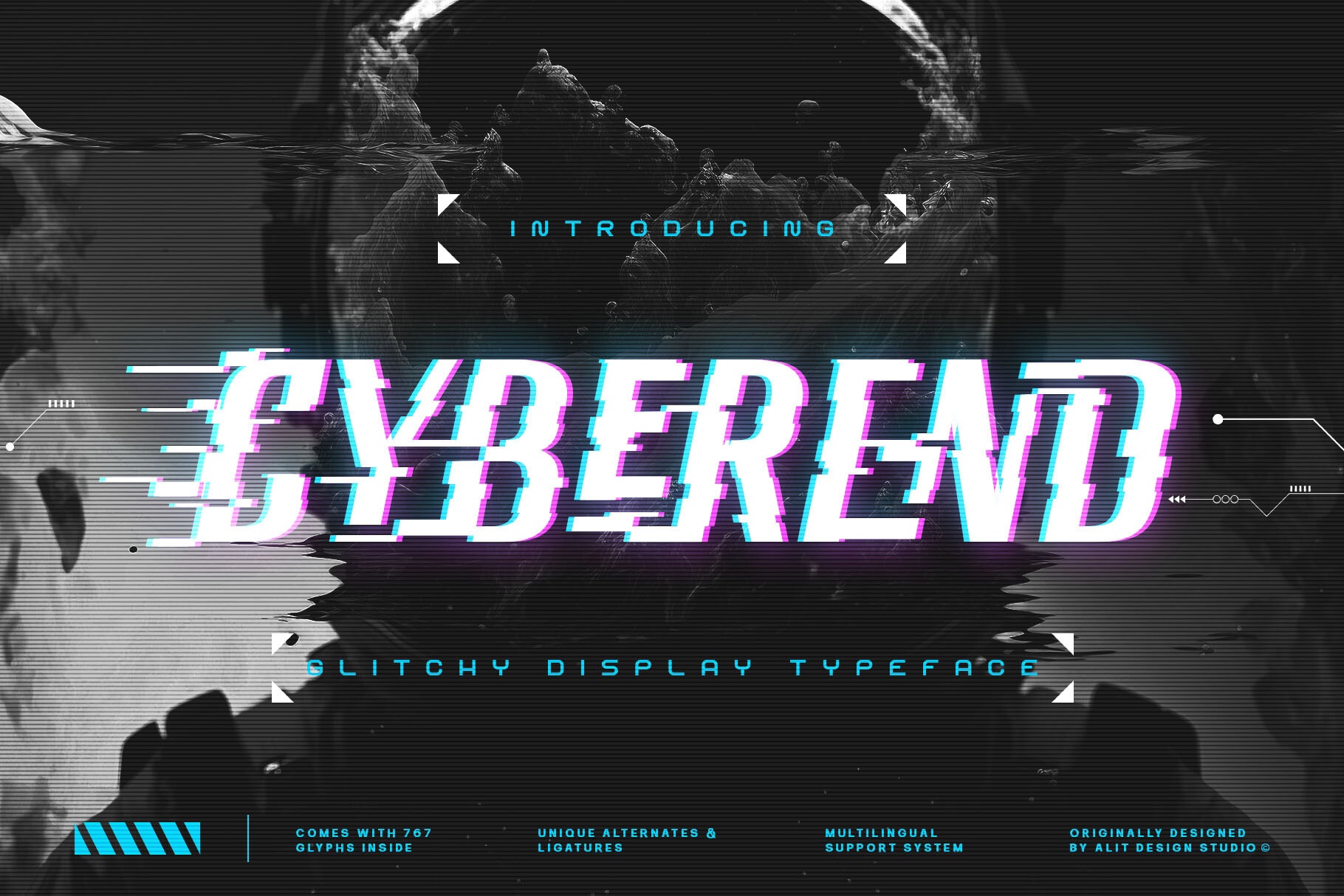 Cyberend Regular Font preview