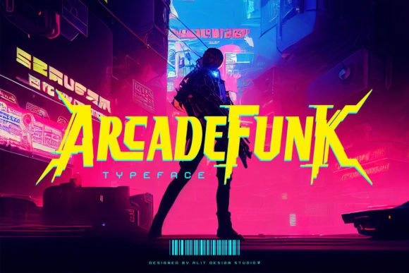 Arcade Funk Regular Font preview