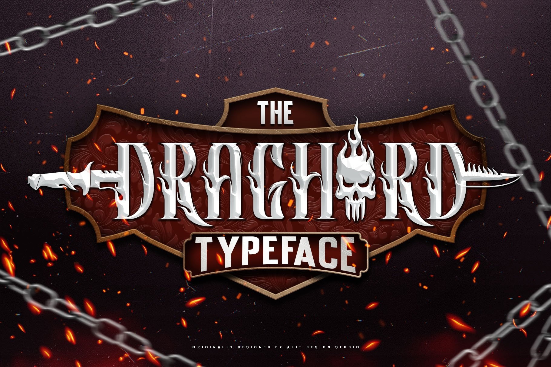 Draghord Regular Font preview