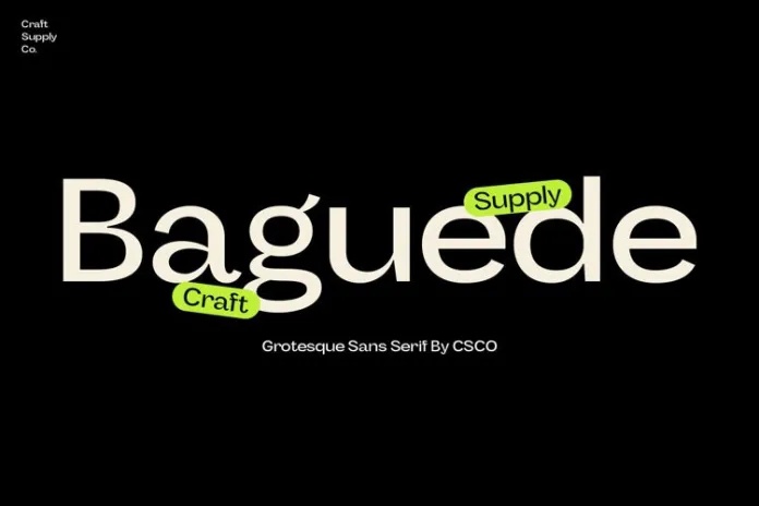 Baguede Italic Font preview