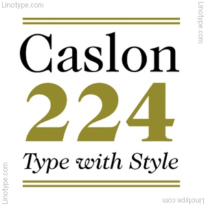 ITC Caslon No. 224 Medium Font preview