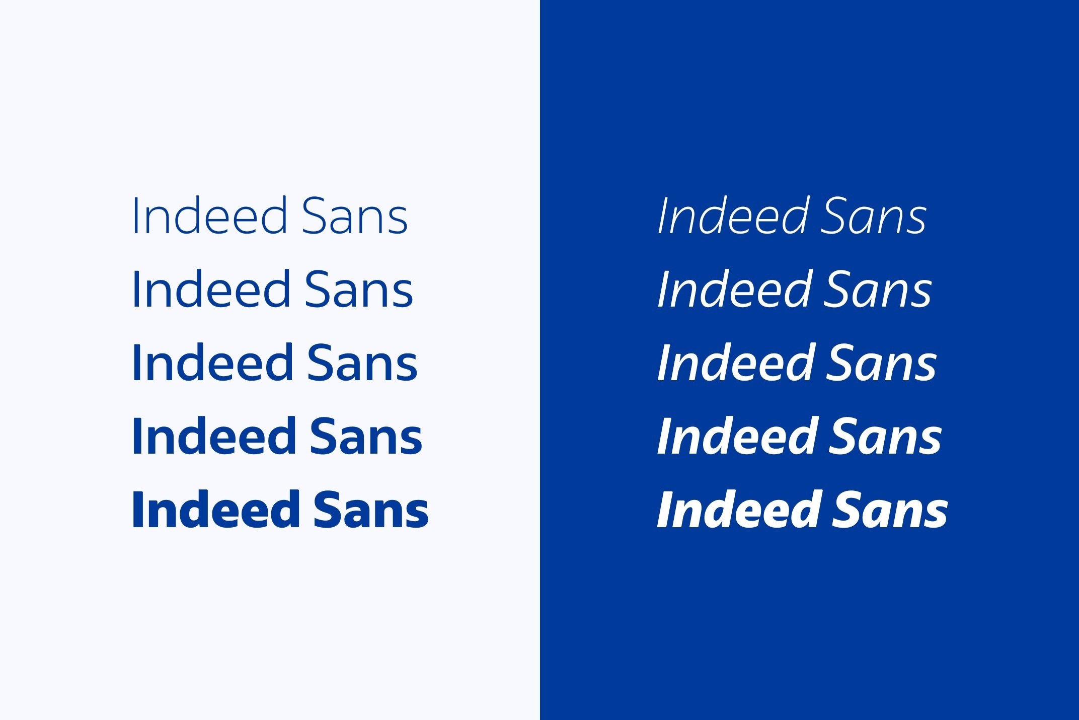 Indeed Sans Font preview