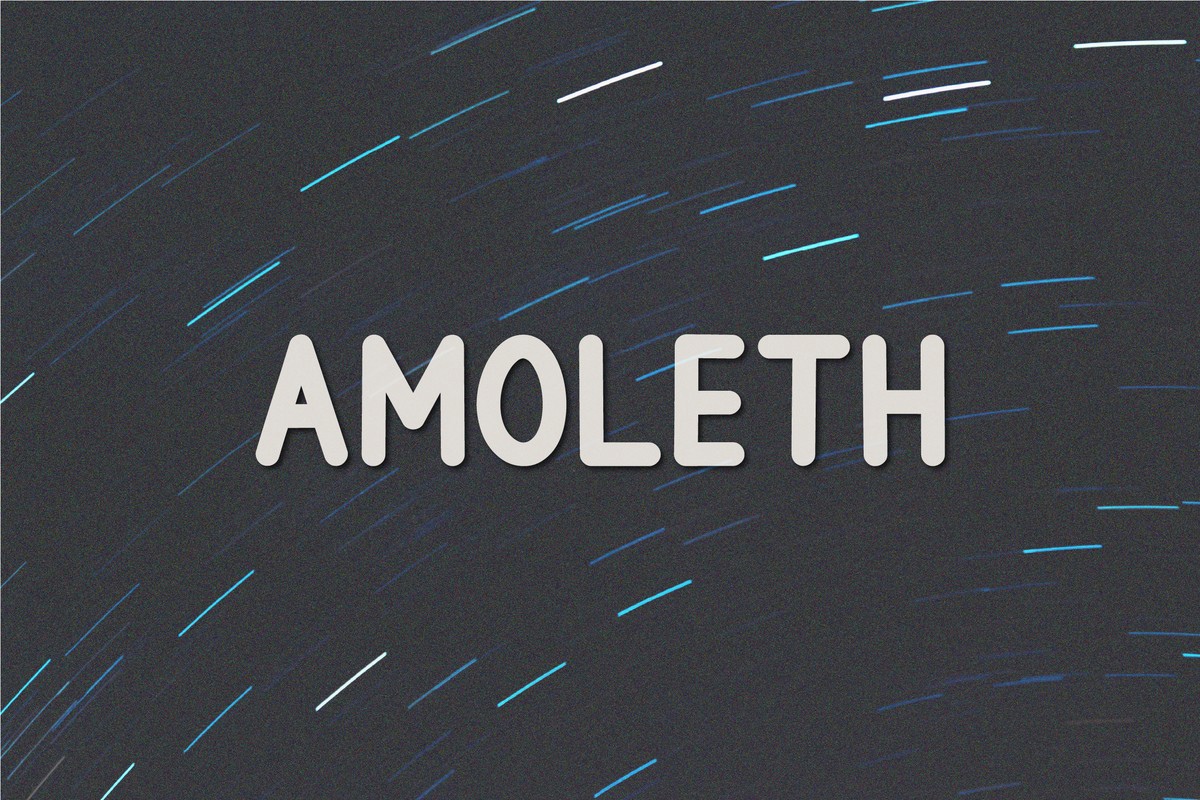 Amoleth Regular Font preview