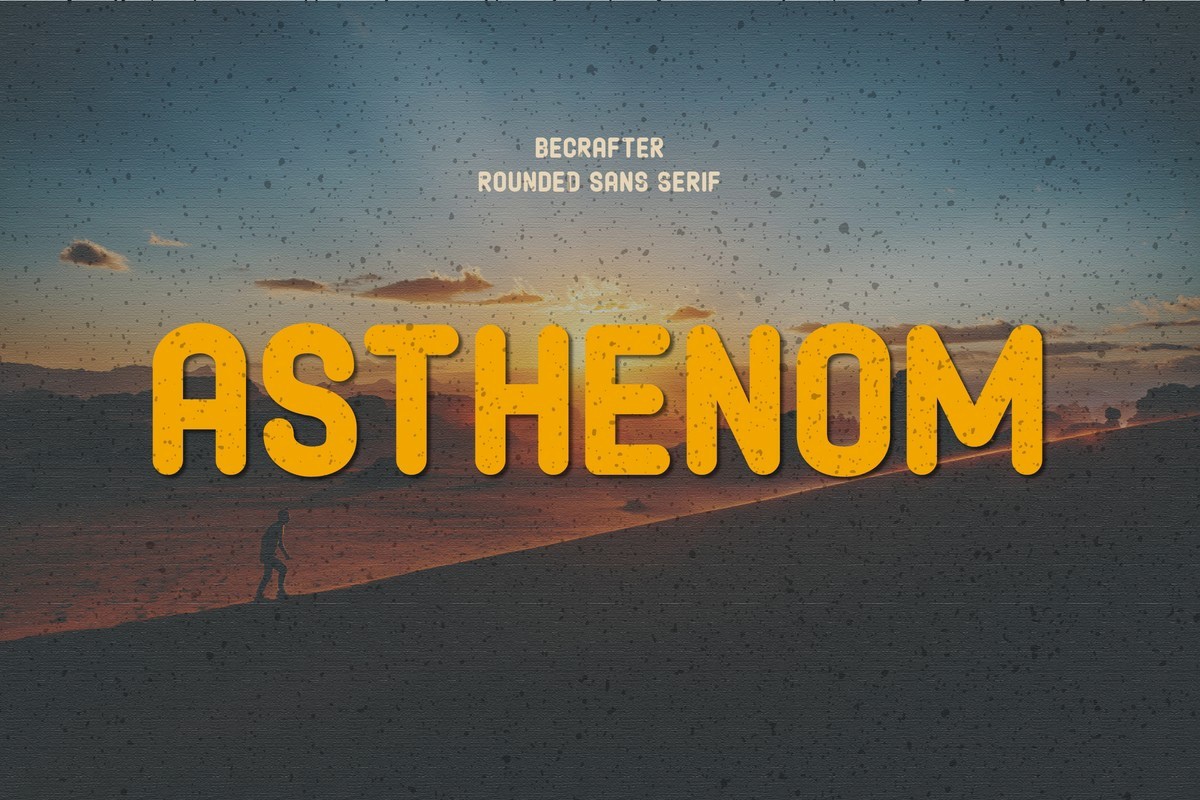 Asthenom Rounded Font preview
