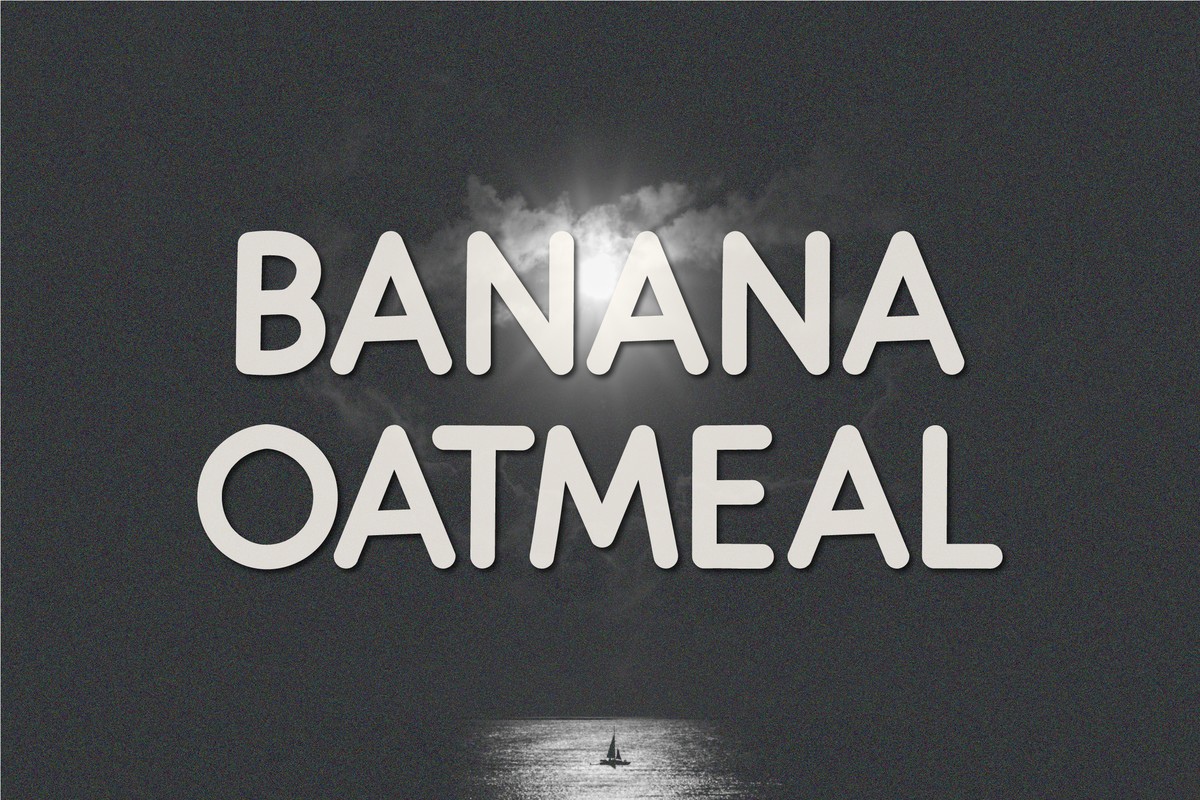 Banana Oatmeal Regular Font preview