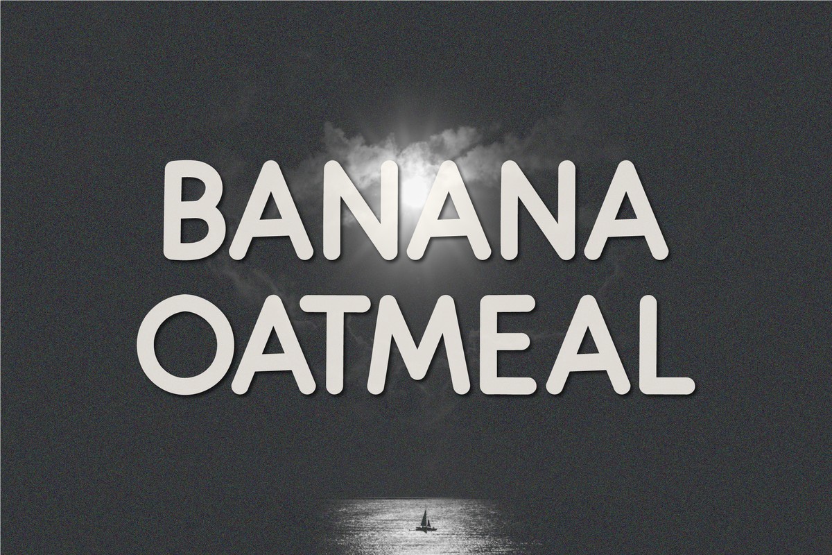 Banana Oatmeal Font preview