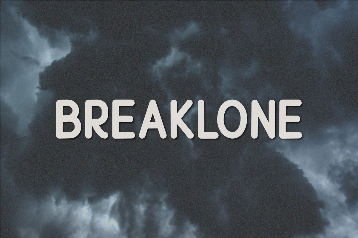 Breaklone Font preview