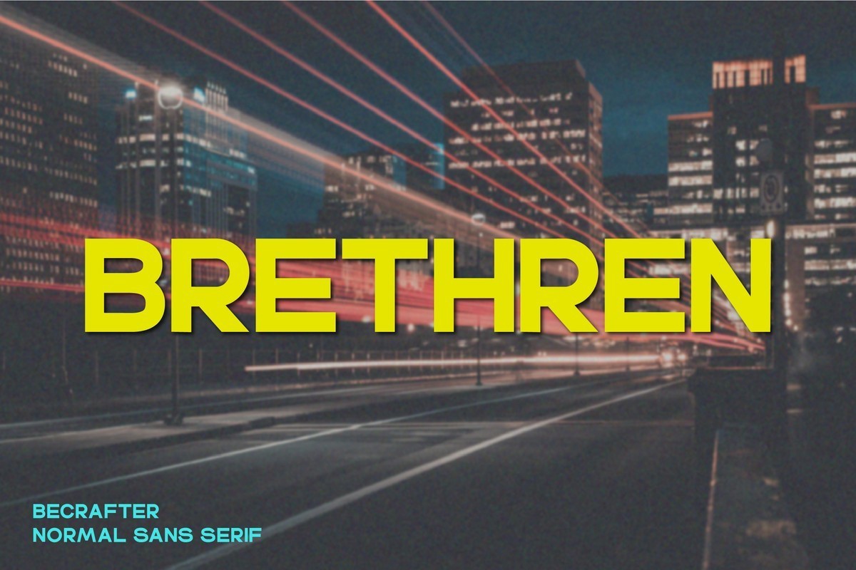 Brethren Font preview