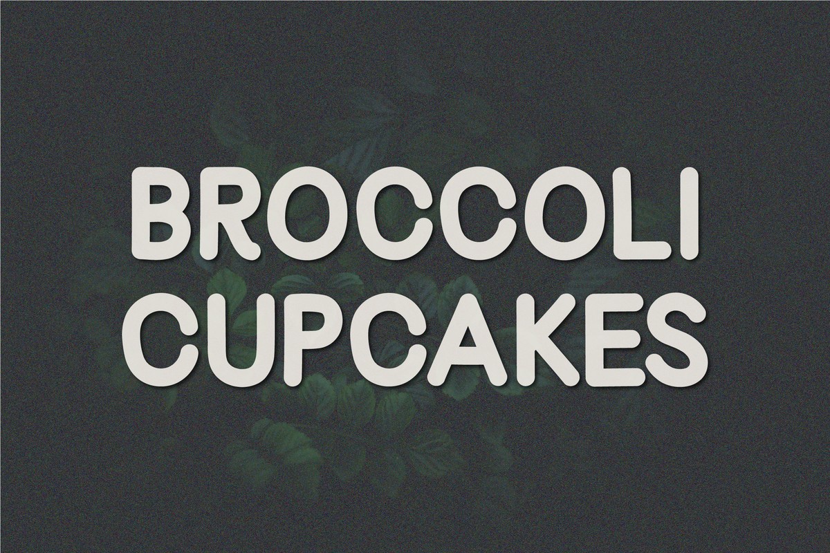 Broccoli Cupcakes Font preview