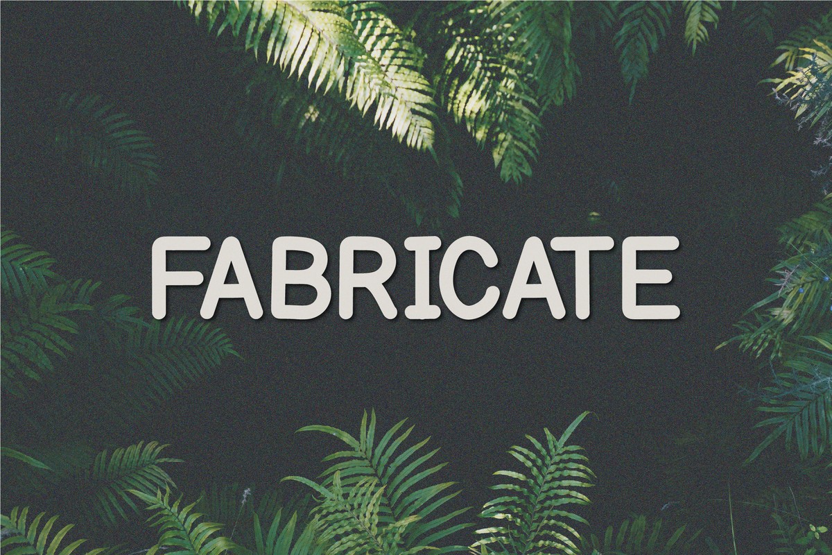 Fabricate Font preview