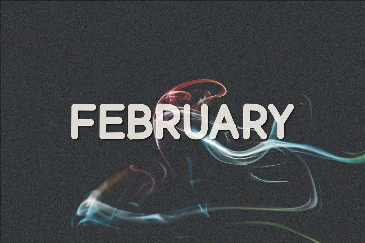 February Font preview