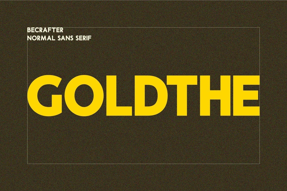 Goldthe Font preview
