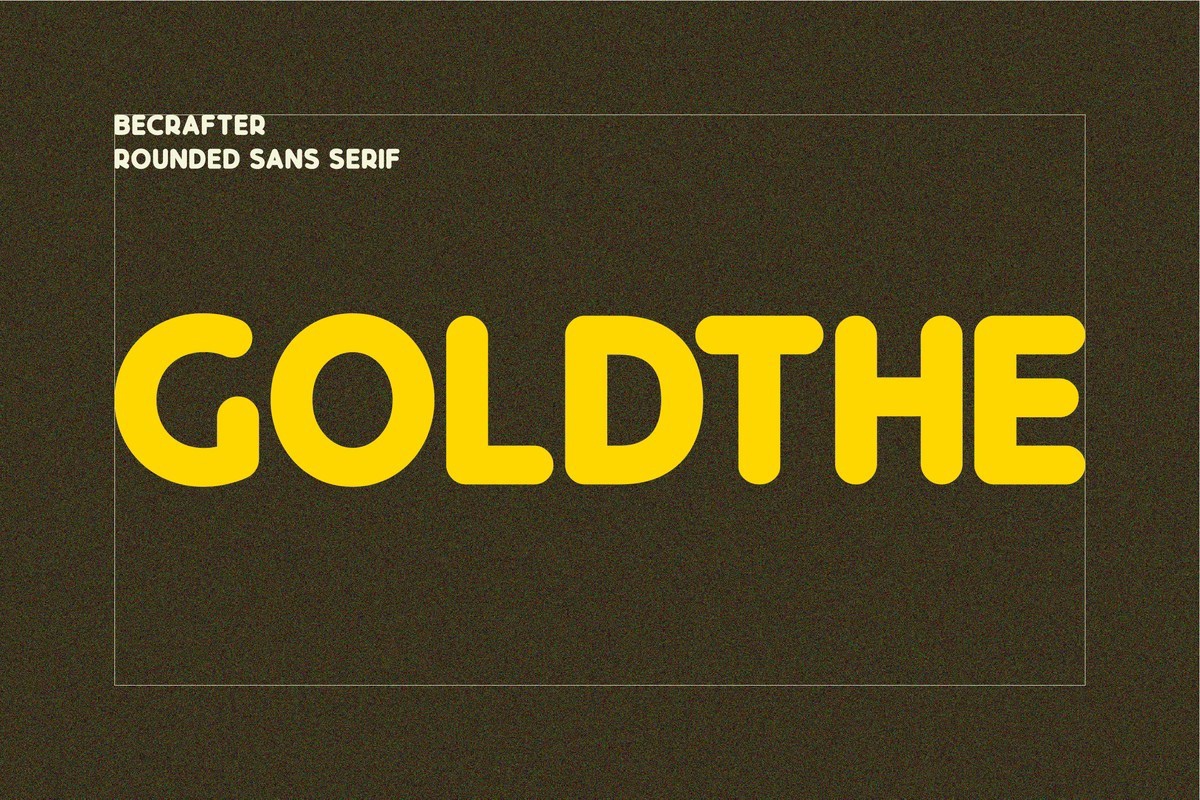 Goldthe Rounded Regular Font preview