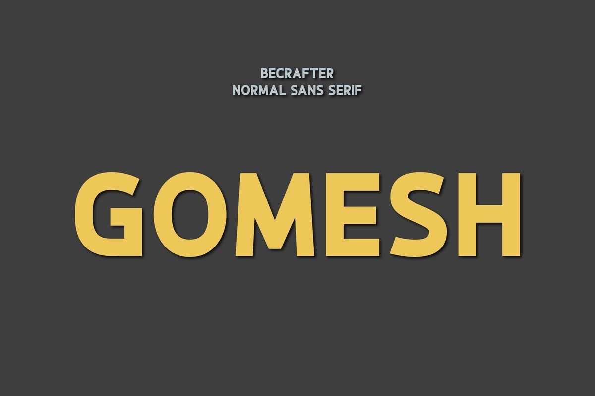 Gomesh Font preview