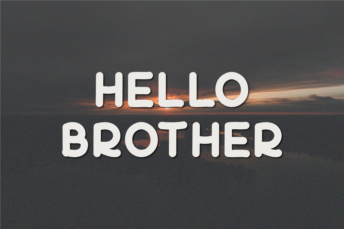 Hello Brother Regular Font preview