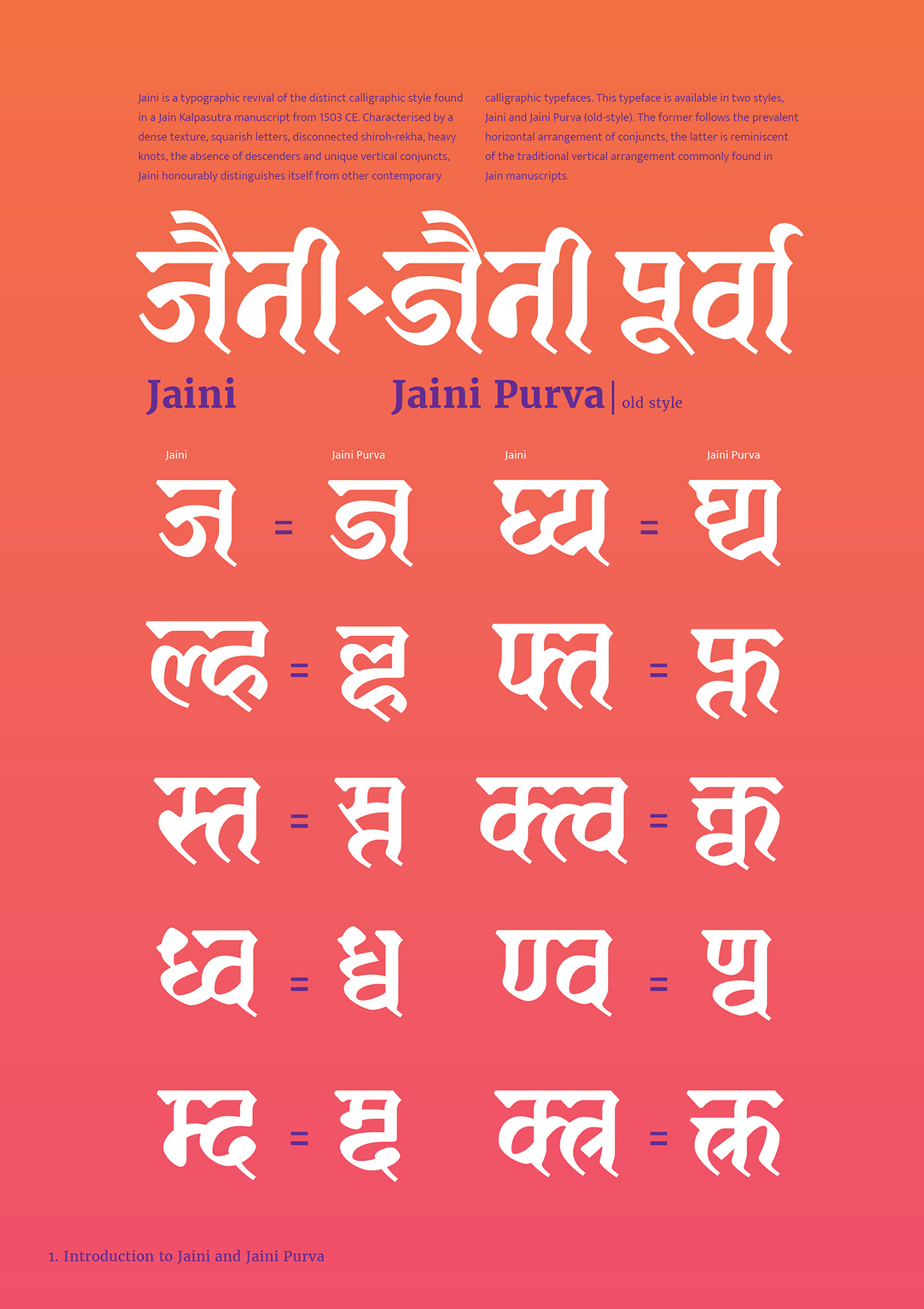 Jaini Regular Font preview