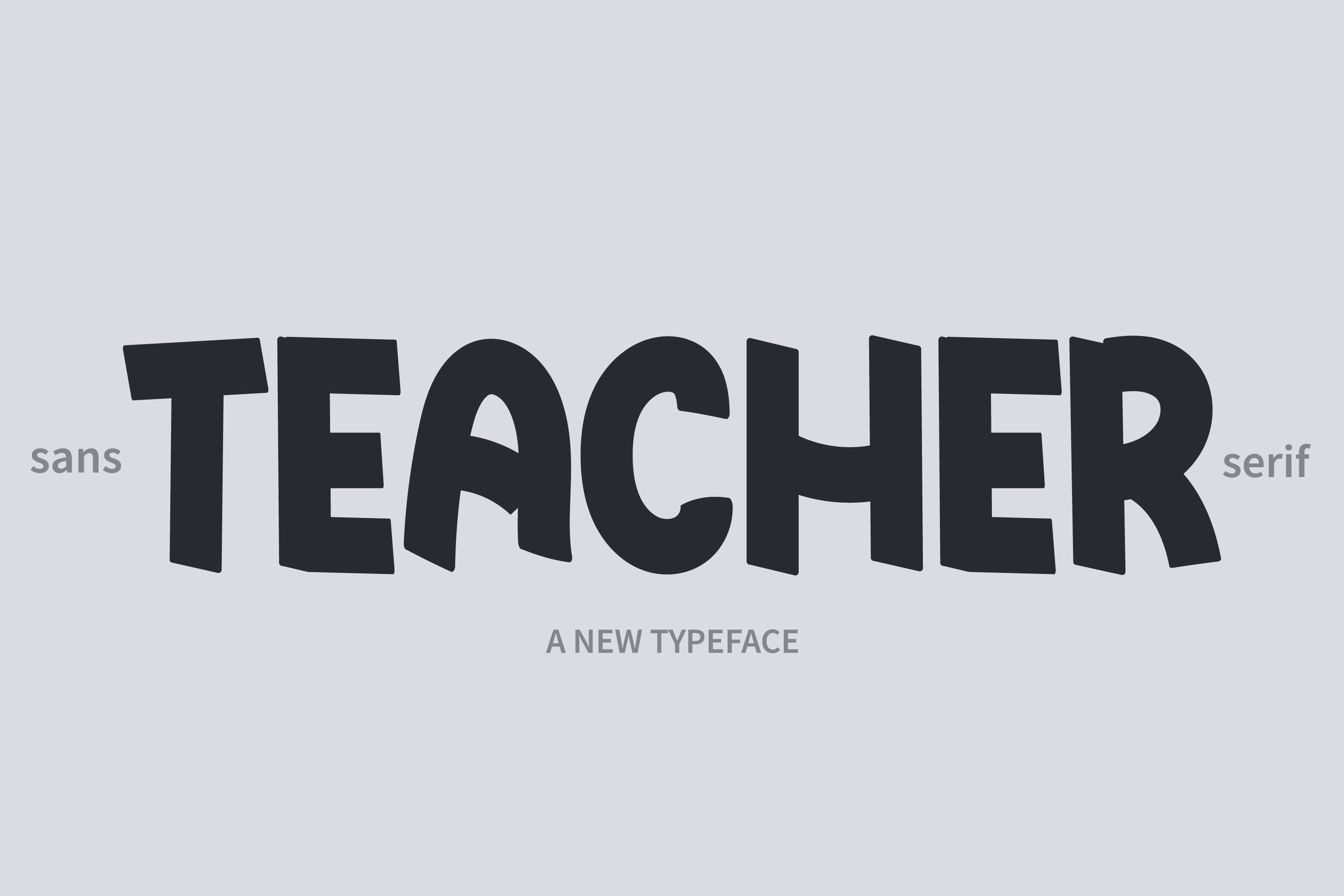 Teachers Font preview