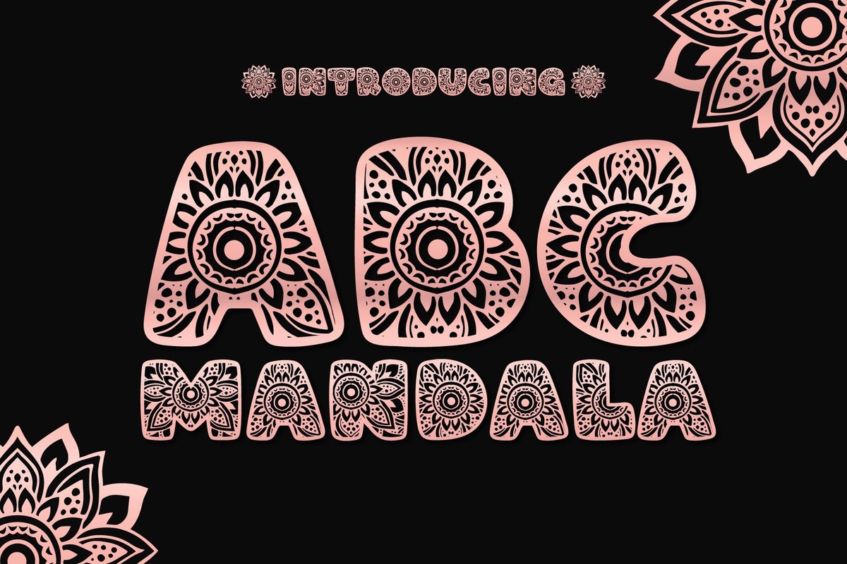 ABC Mandala Regular Font preview