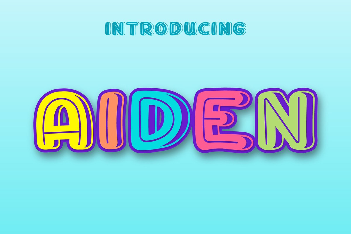 Aiden Font preview