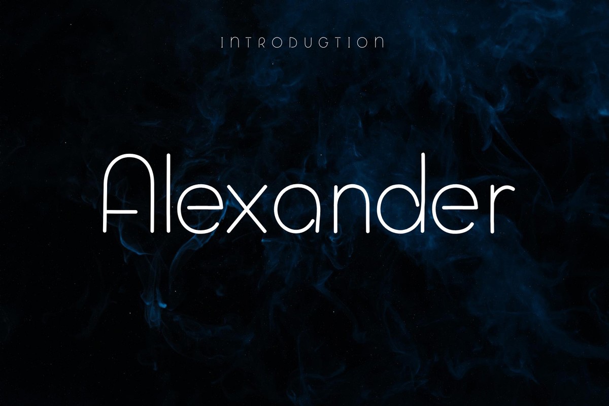 Alexander Regular Font preview