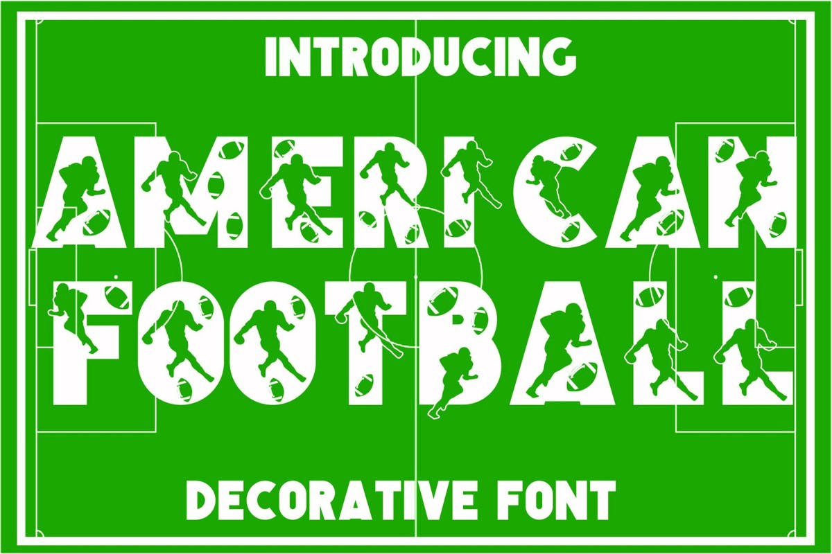 American Football Font preview