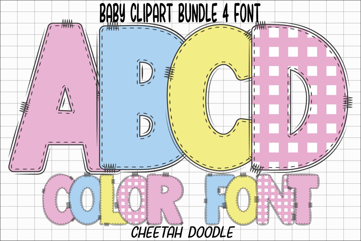 Baby Clipart Regular Font preview