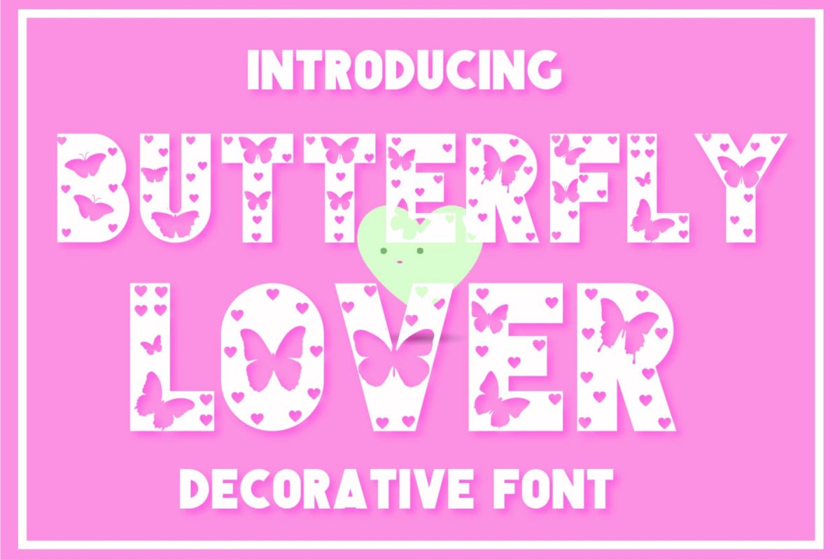 Butterfly Lover Font preview