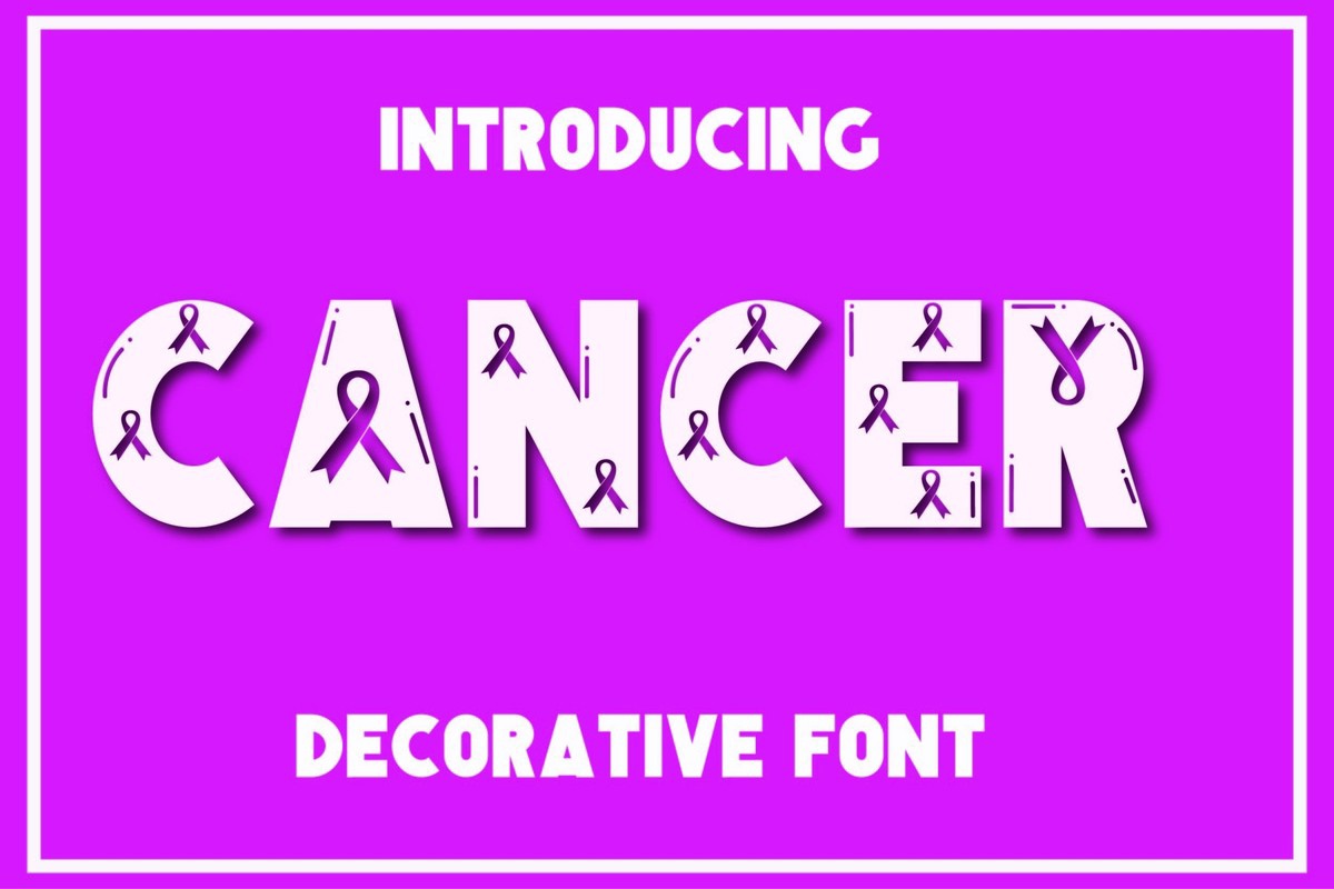 Cancer Regular Font preview