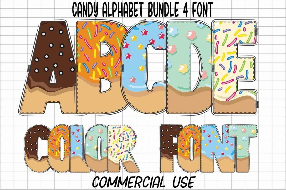 Candy Alphabet Font preview