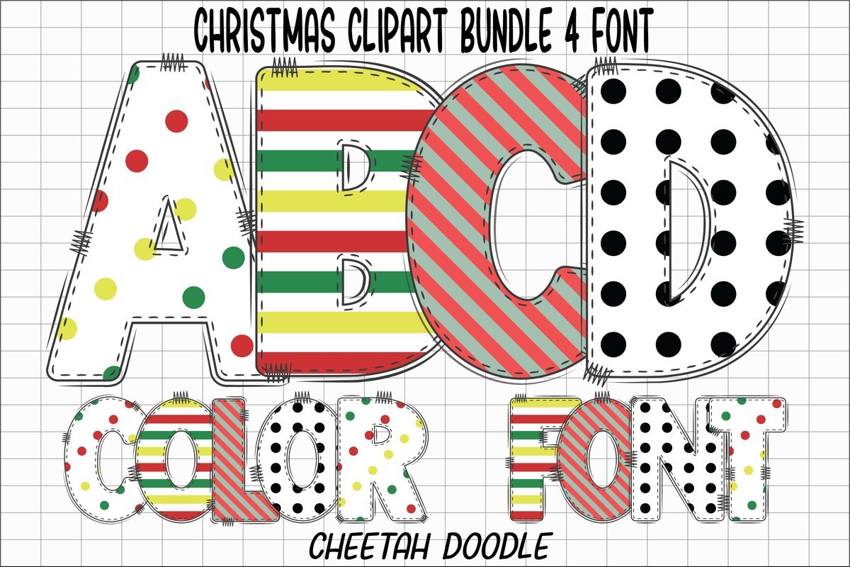 Christmas Clipart 22 Font preview