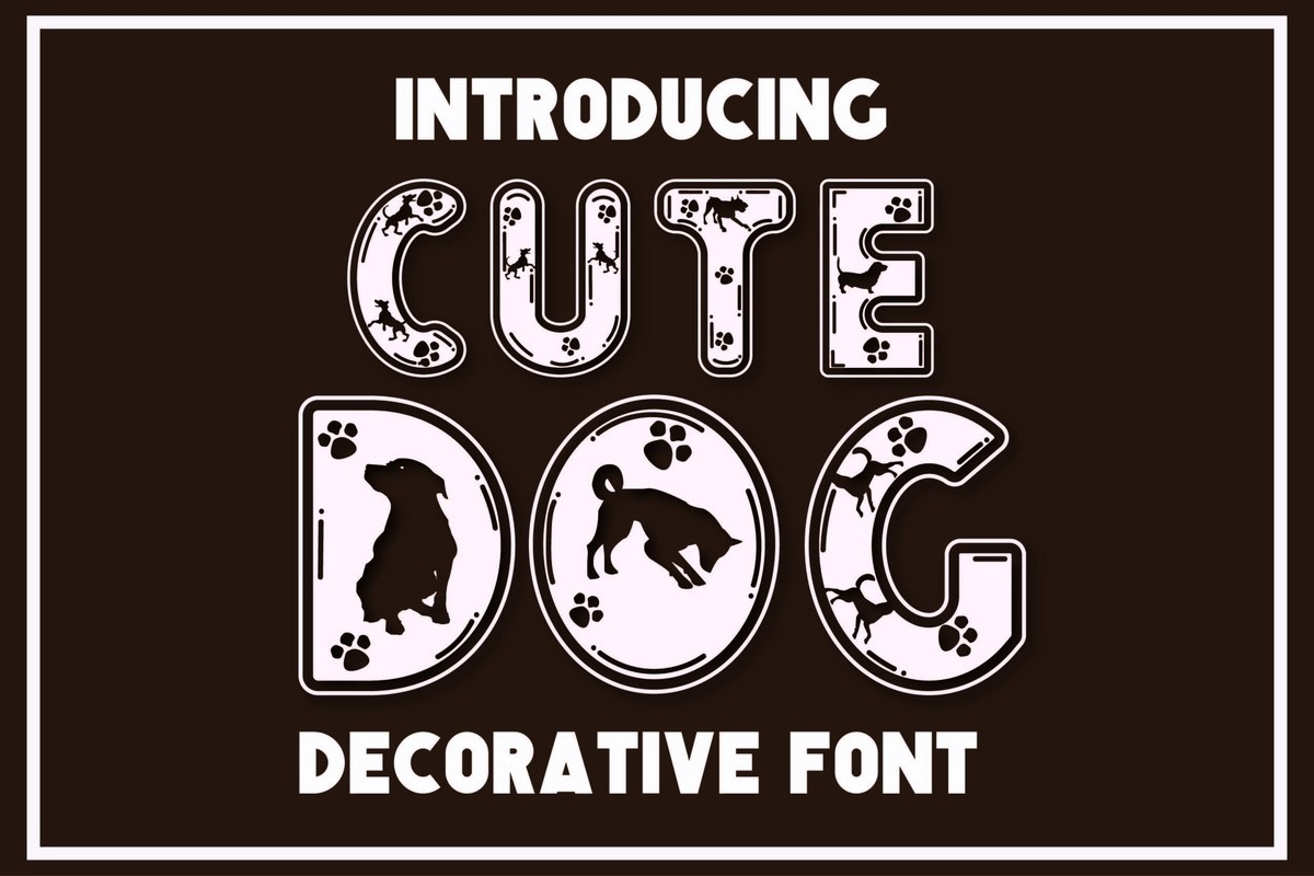 Cute Dog Regular Font preview