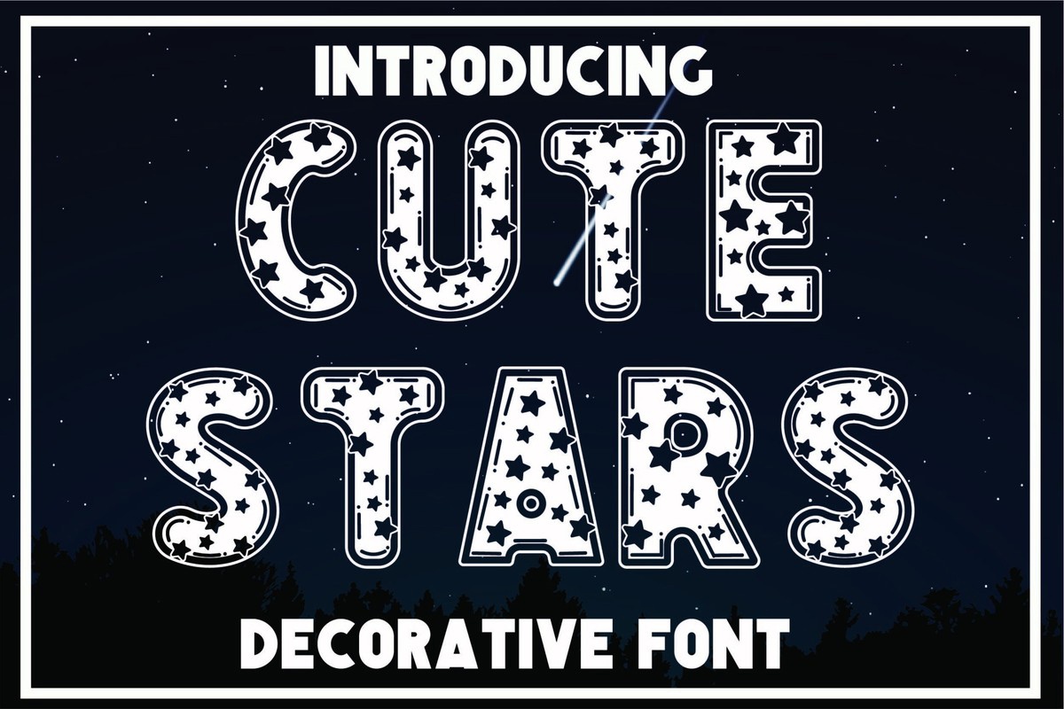 Cute Stars Font preview