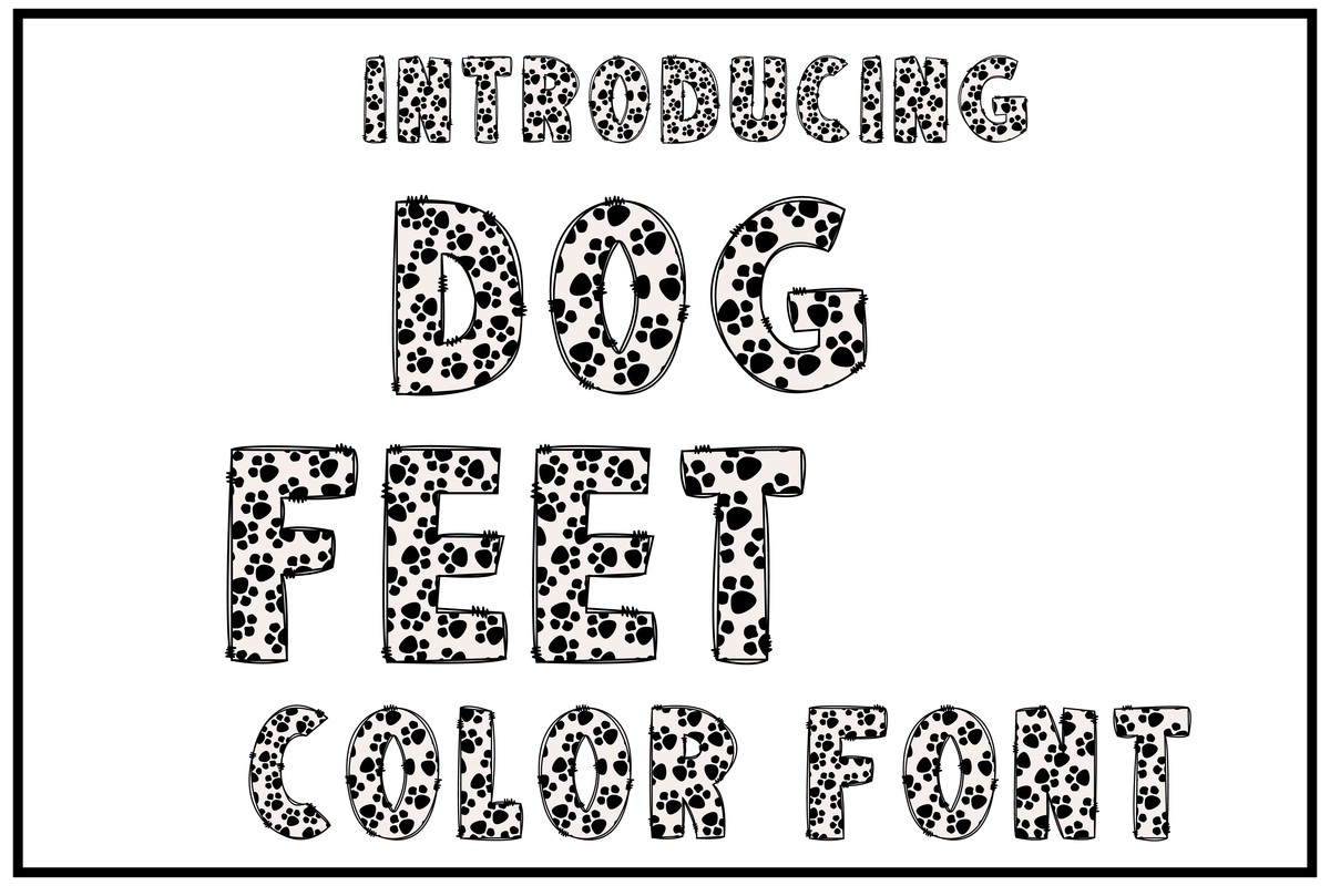 Dog Feet Font preview