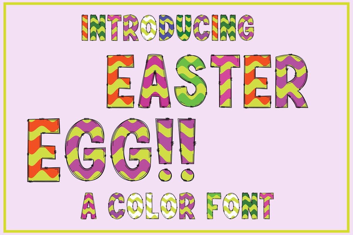 Easter Egg Font preview