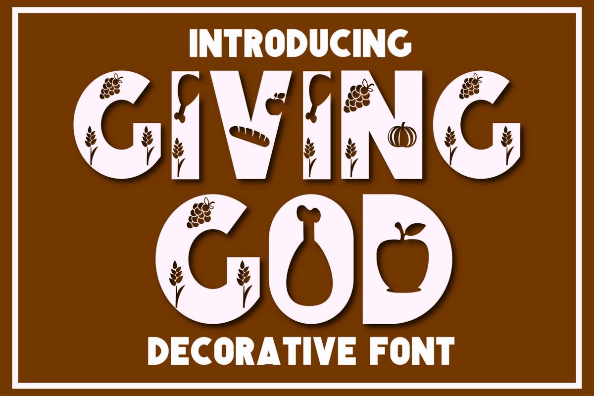 Giving God Font preview