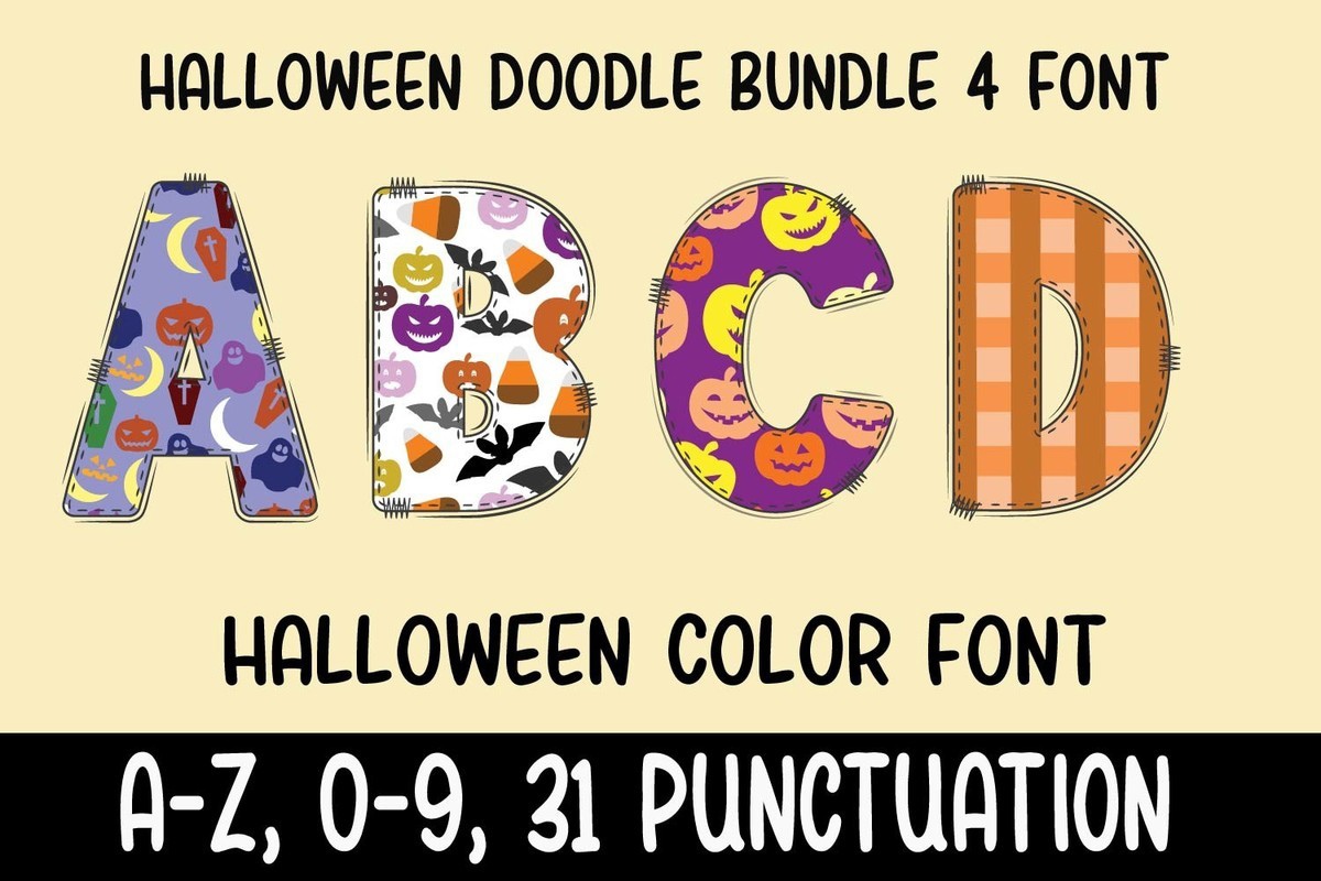 Halloween Doodle 3 Font preview