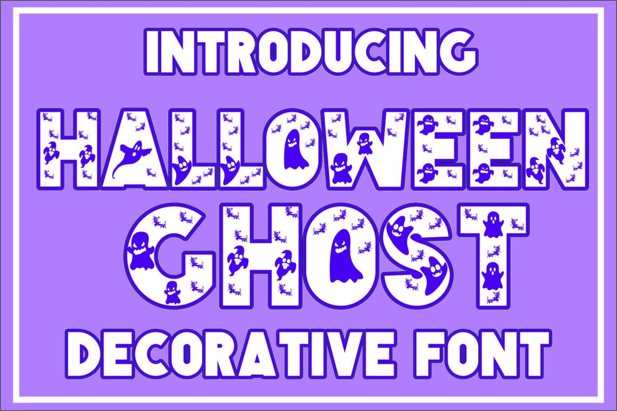 Halloween Ghost Font preview