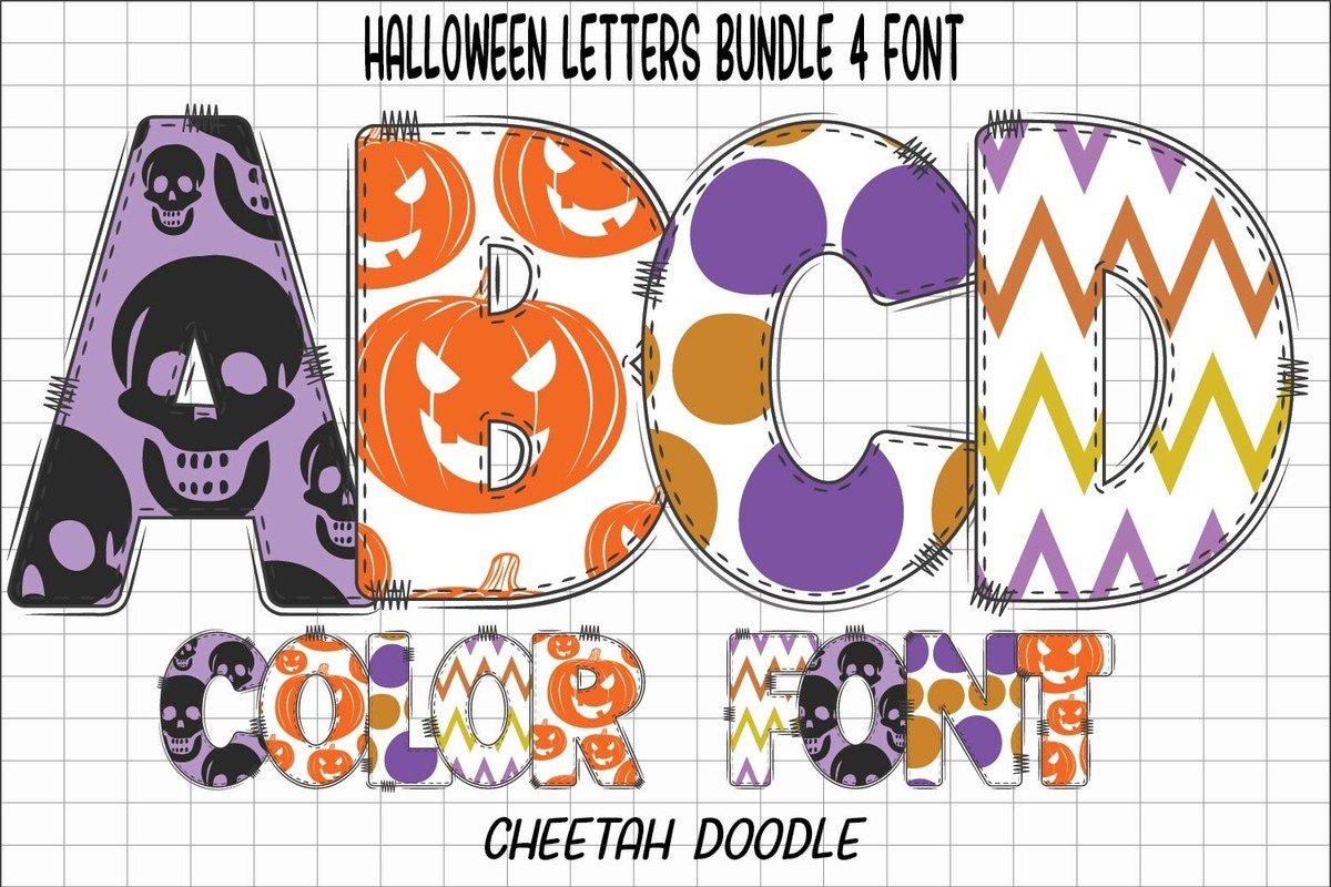 Halloween Letters Font preview