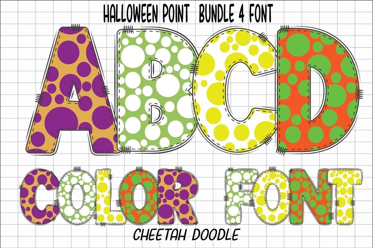 Halloween Point 4 Font preview