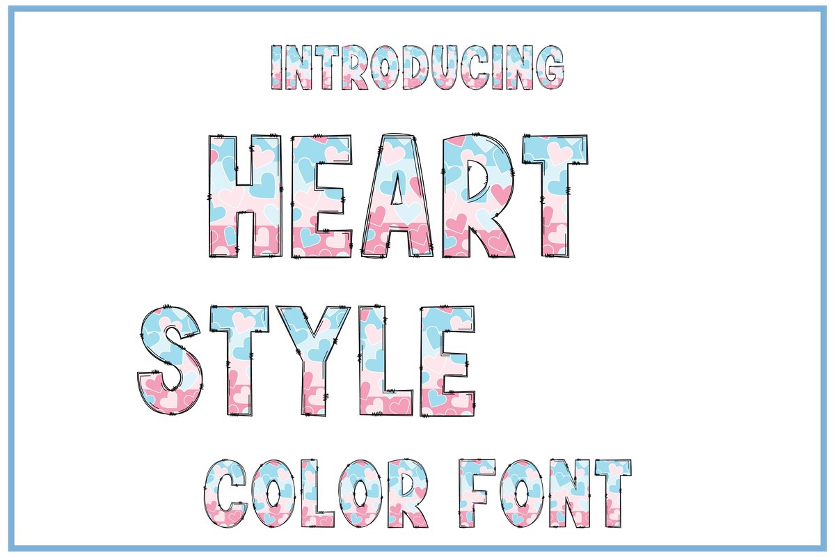 Heart Style Font preview