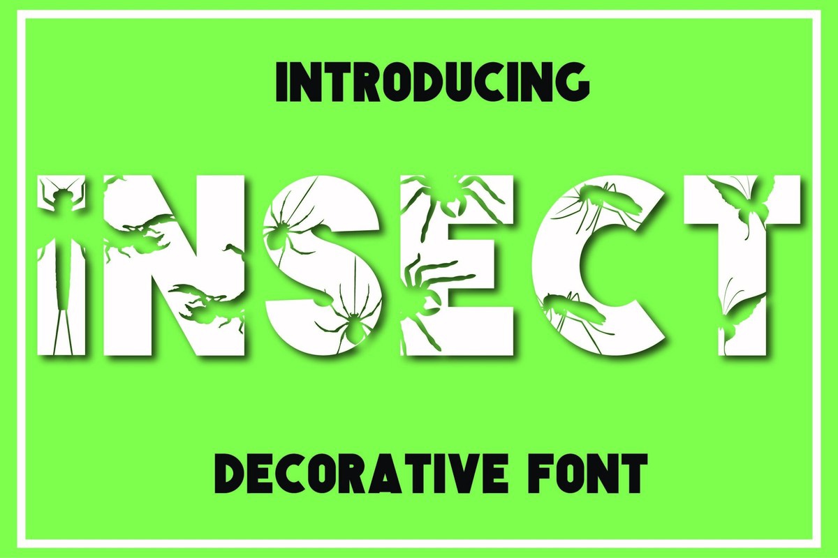 Insect Regular Font preview