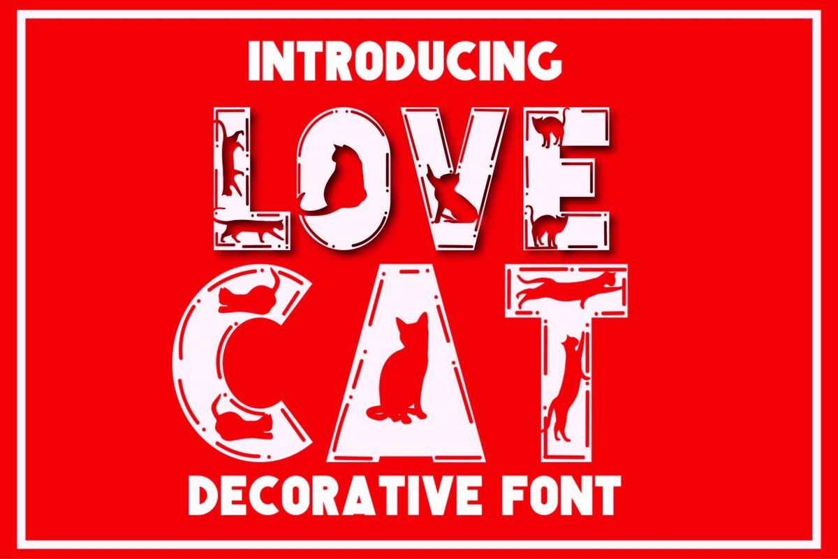 Love Cat Font preview
