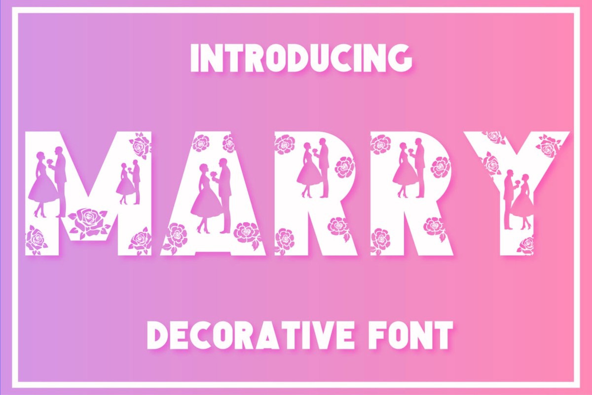 Marry Font preview