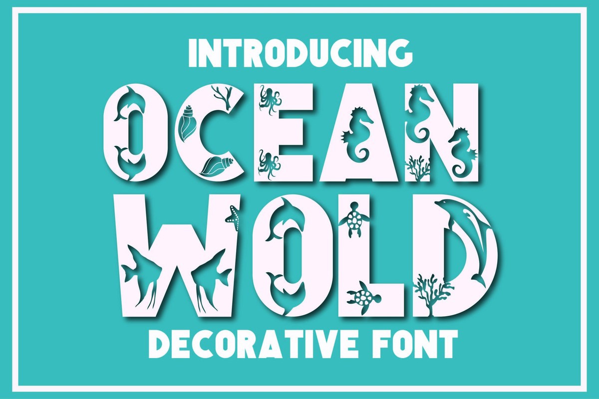 Ocean Wold Font preview