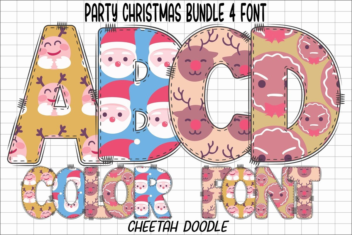 Party Christmas Font preview