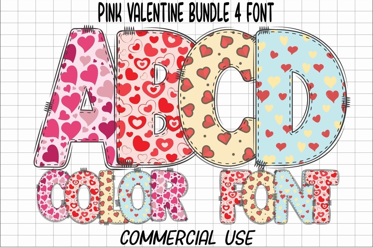 Pink Valentine 4 Font preview