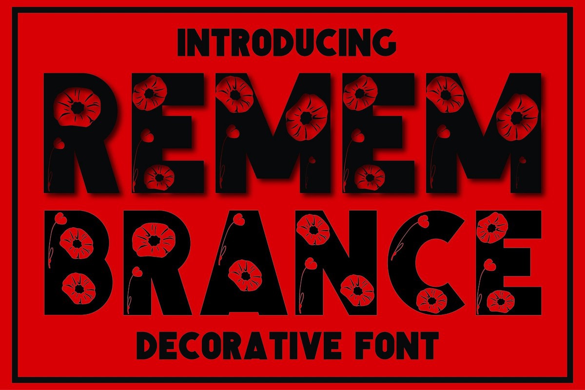 Remembrance Font preview