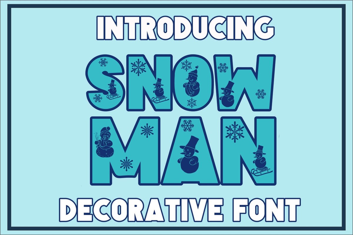 Snowman Font preview