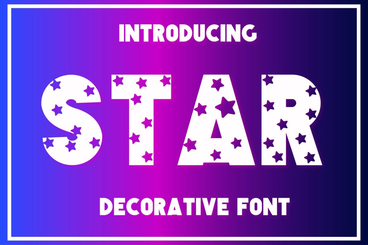 Star Font preview